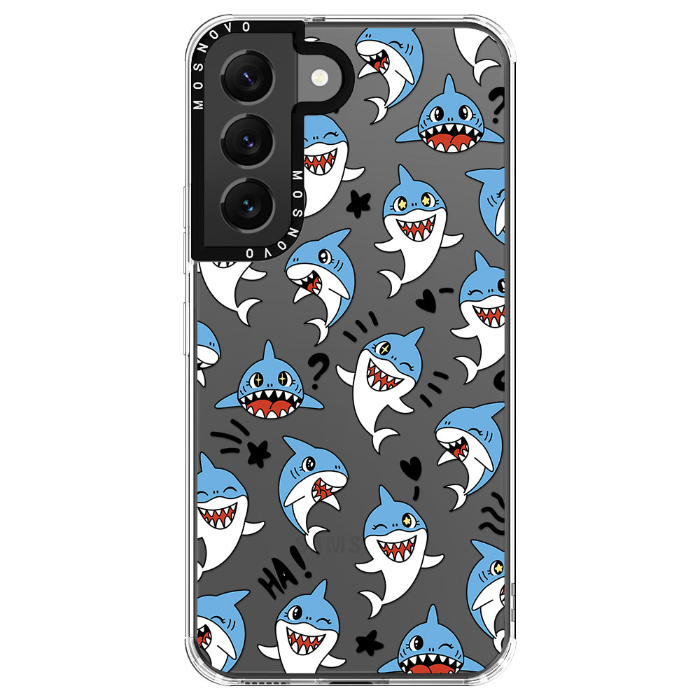 Cute Sharks Phone Case - Samsung Galaxy S22 Case