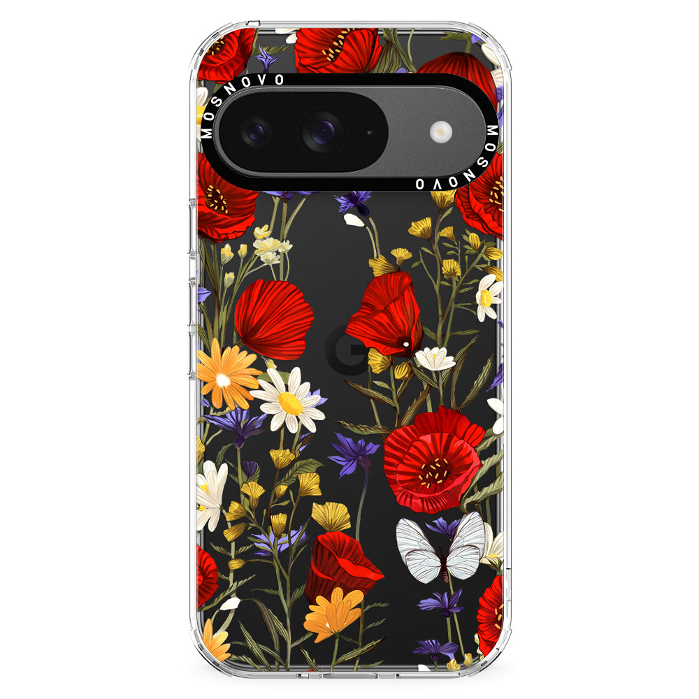 Poppy Floral Phone Case - Google Pixel 9 Case