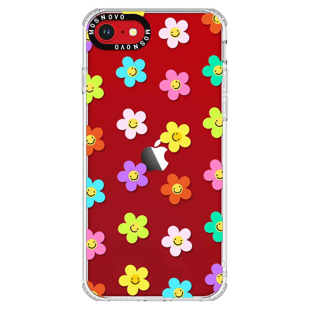 Smile Floral Phone Case - iPhone SE 2022 Case