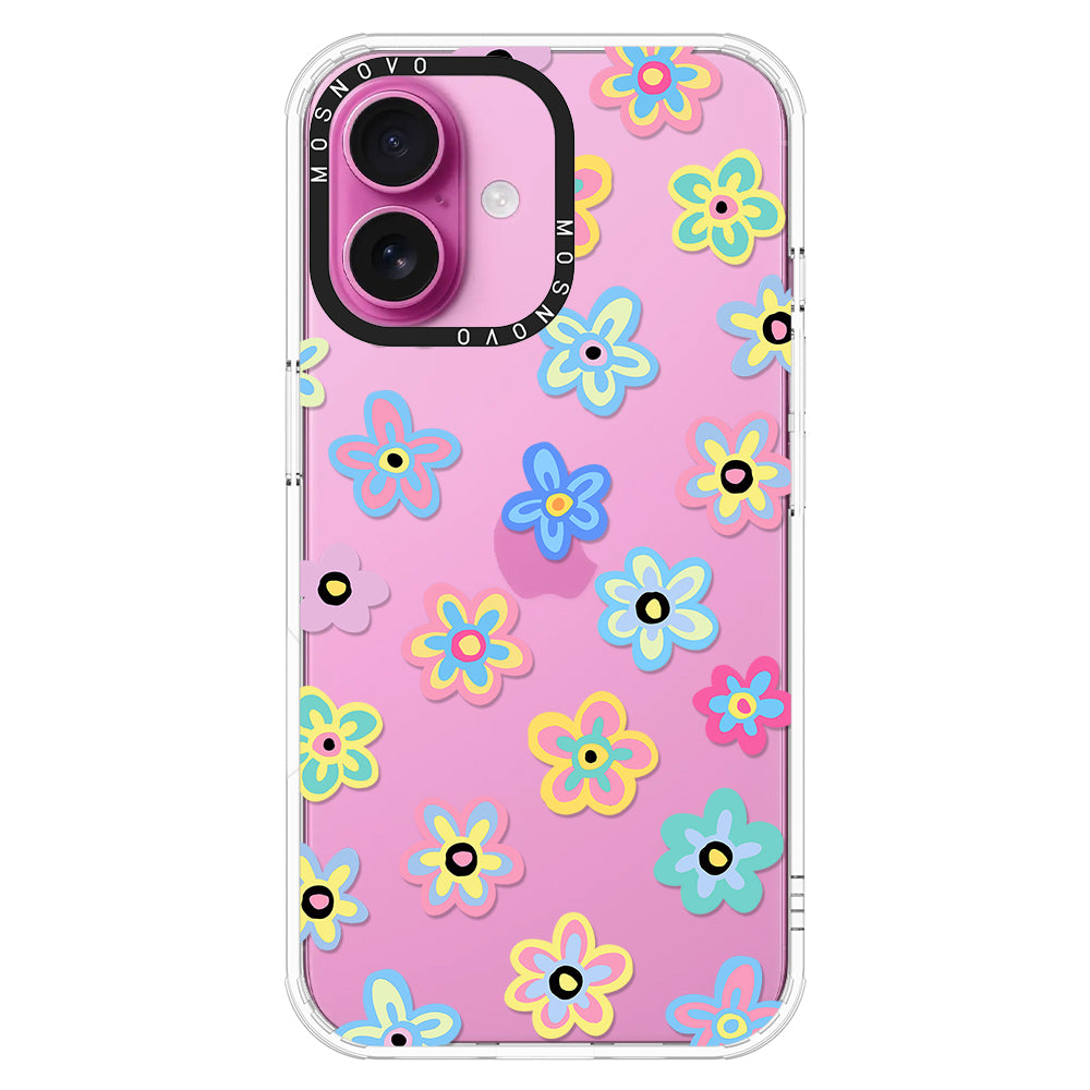 Groovy Flower Phone Case - iPhone 16 Case - MOSNOVO