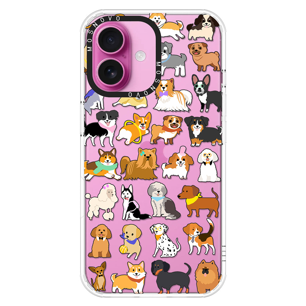 Cute Puppy Phone Case - iPhone 16 Case - MOSNOVO