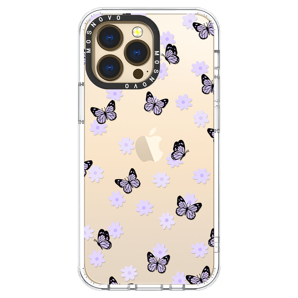 Lilac Butterfly Phone Case - iPhone 14 Pro Case