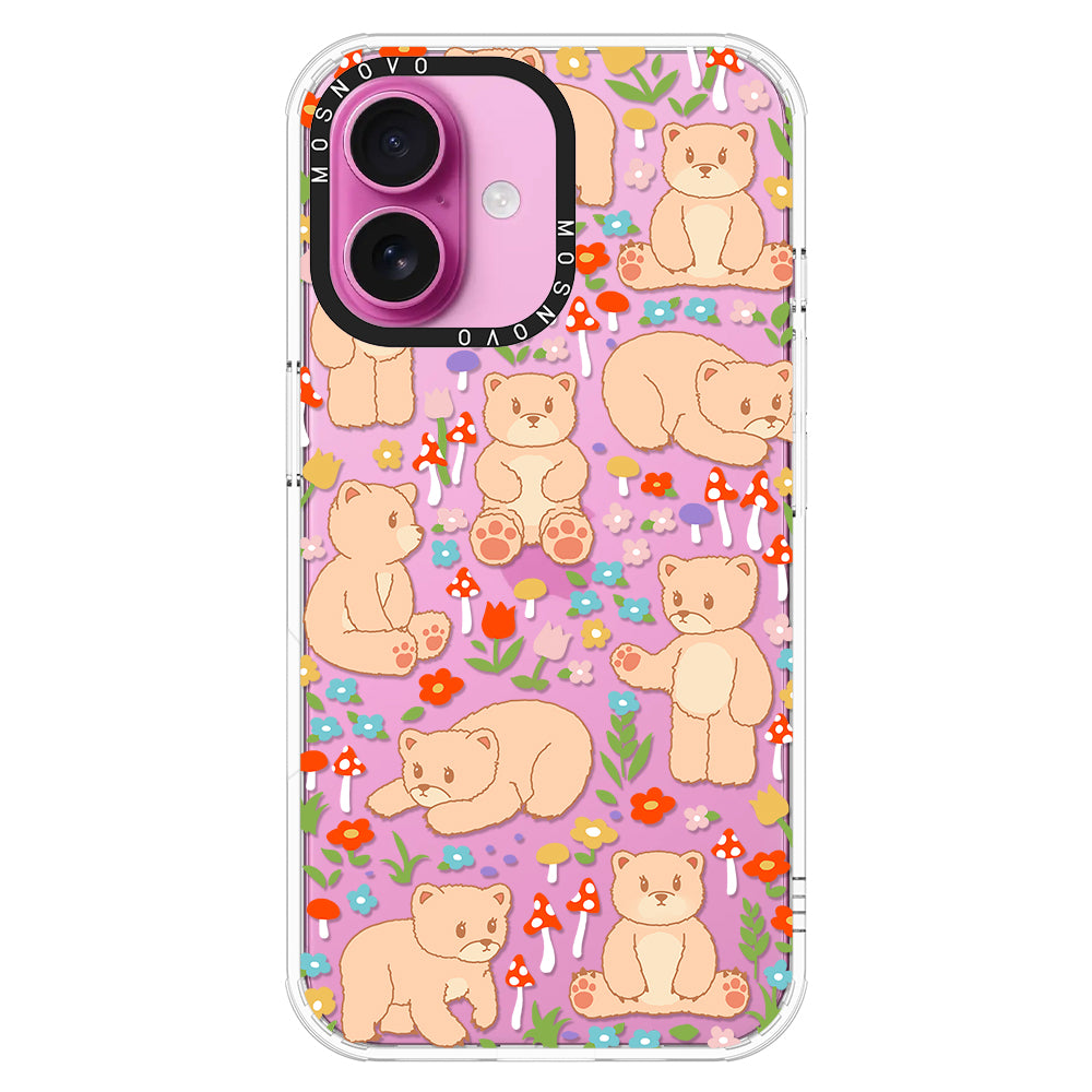 Cute Bear Phone Case - iPhone 16 Case - MOSNOVO