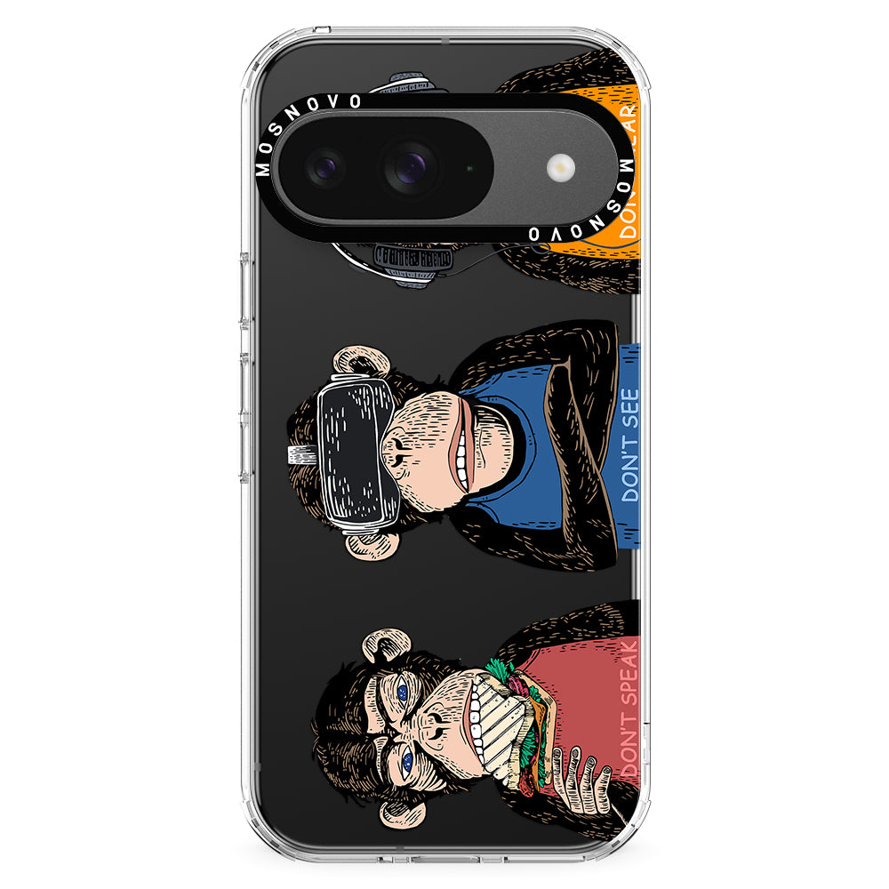 Don't Speak, Don't See,Don't Hear Phone Case - Google Pixel 9 Case