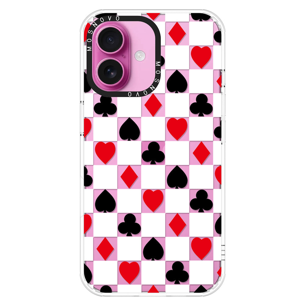 Checker Poker Phone Case - iPhone 16 Case - MOSNOVO