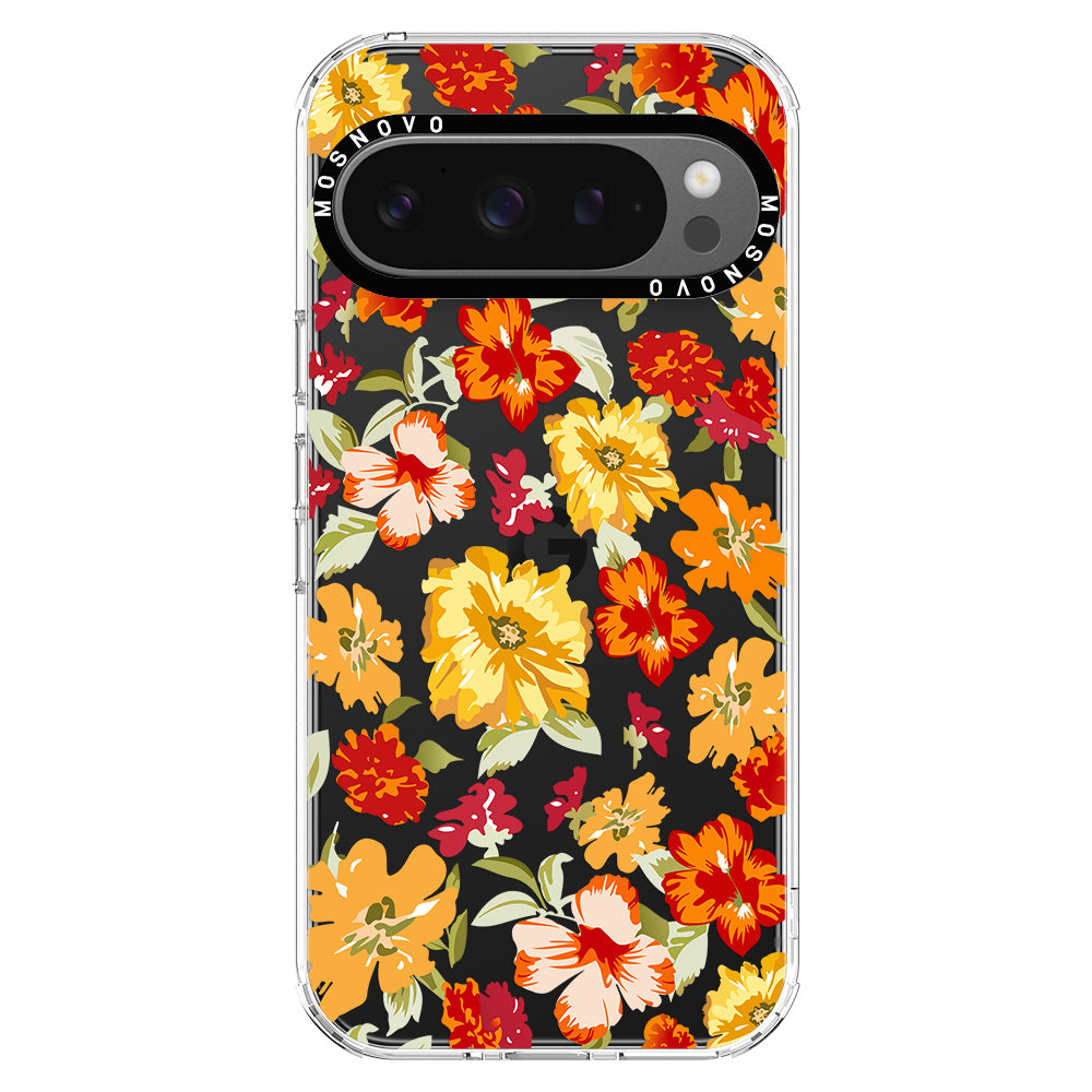 70s Boho Yellow Flower Phone Case - Google Pixel 9 Pro Case