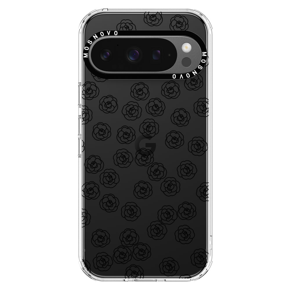 Linear Camelia Flower Phone Case - Google Pixel 9 Pro XL Case