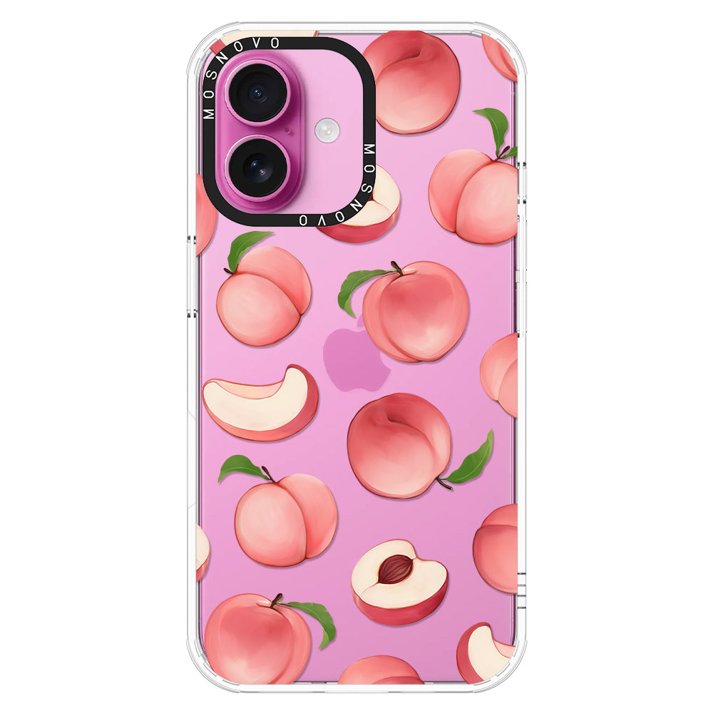 Cute Peach Phone Case - iPhone 16 Case - MOSNOVO