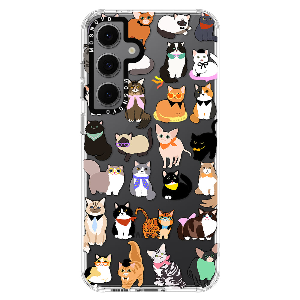 Cute Cat Phone Case - Samsung Galaxy S24 FE Case - MOSNOVO