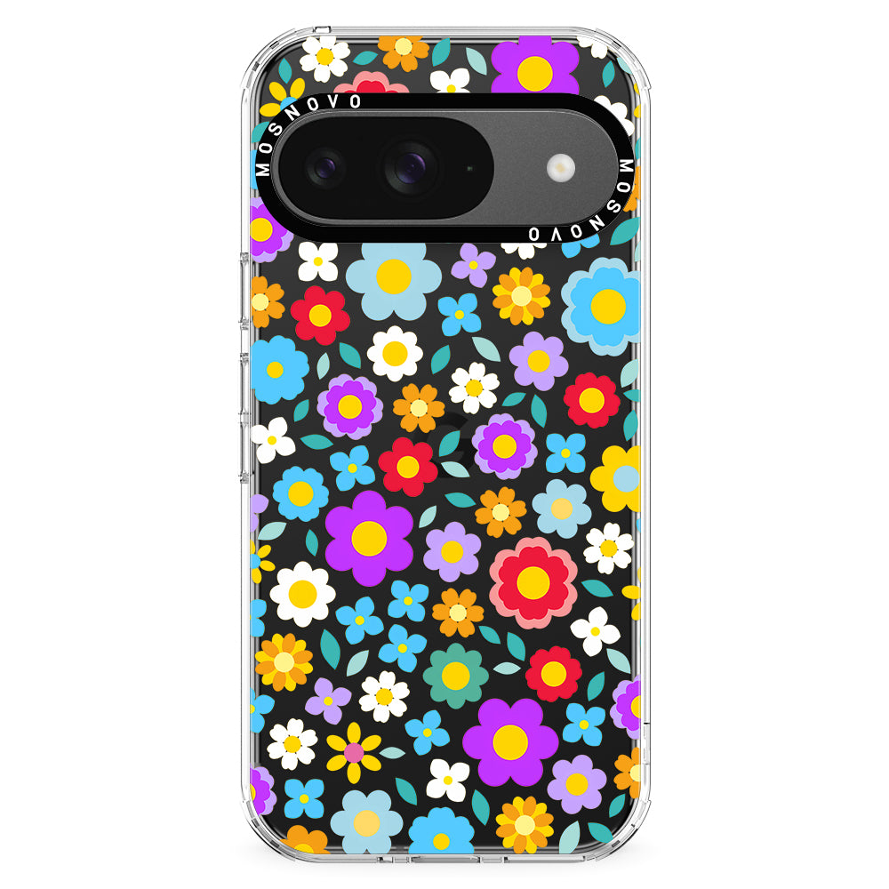 Groovy Floral Phone Case - Google Pixel 9 Case