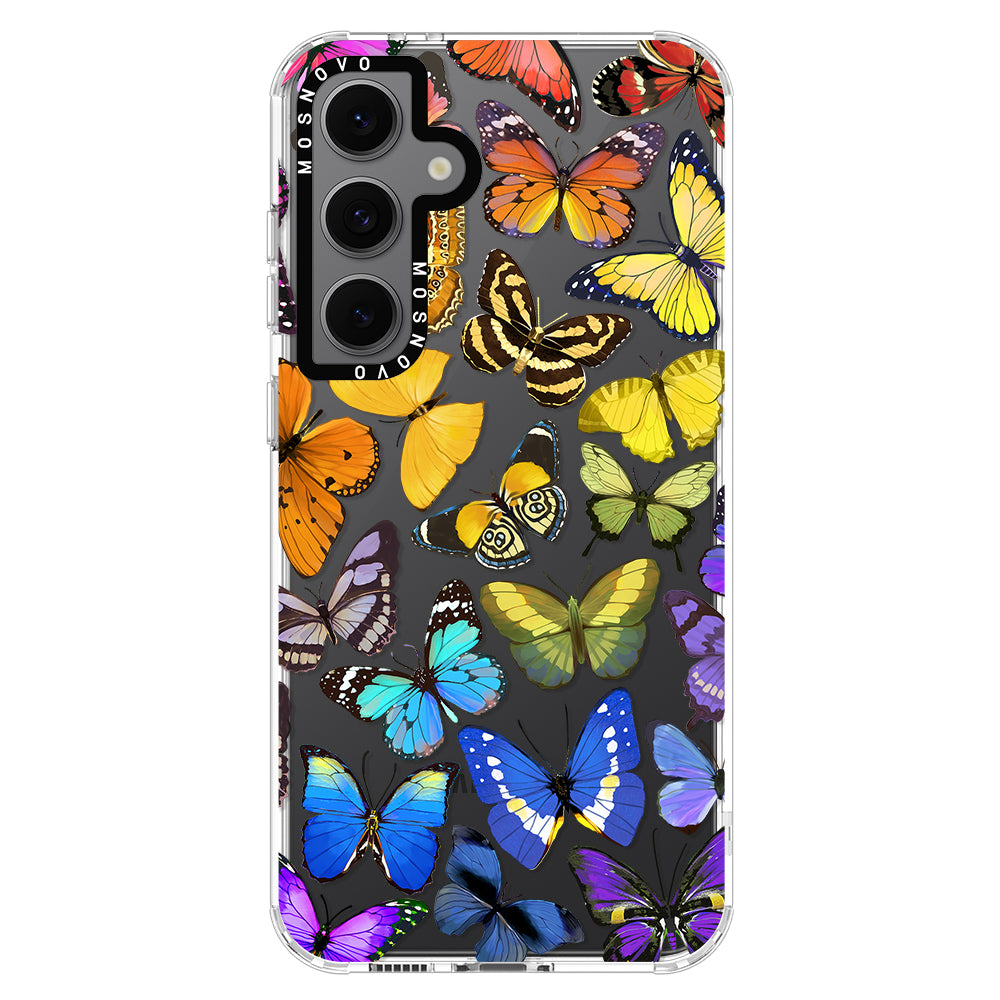 Rainbow Butterfly Phone Case - Samsung Galaxy S24 FE Case - MOSNOVO