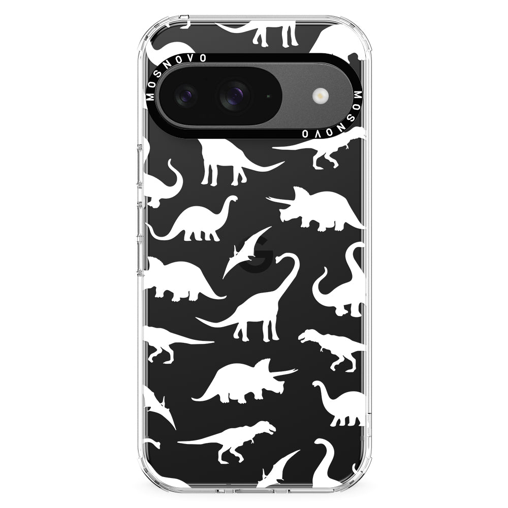 White Dinosaur Phone Case - Google Pixel 9 Case