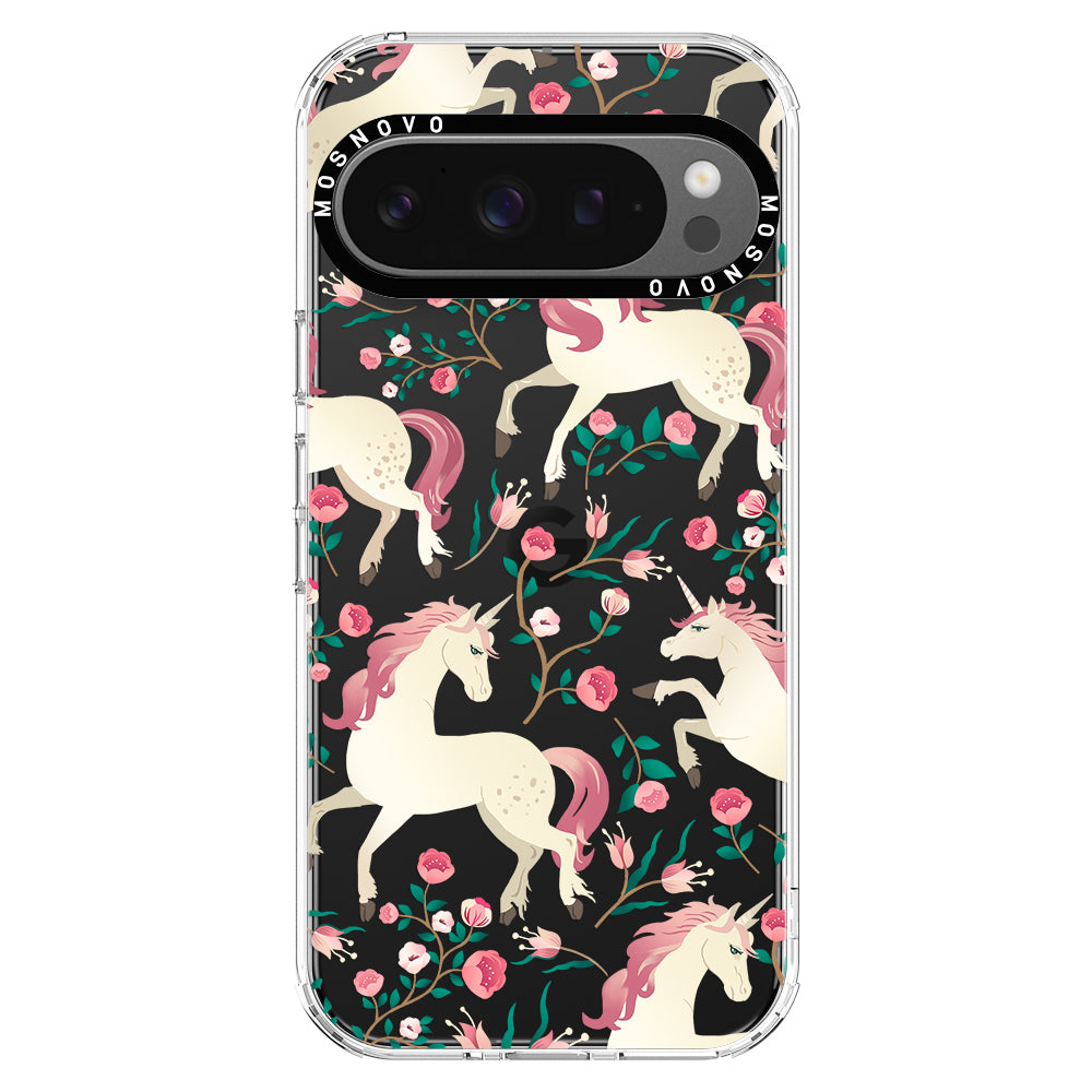 Unicorn Flower Garden Phone Case - Google Pixel 9 Pro Case