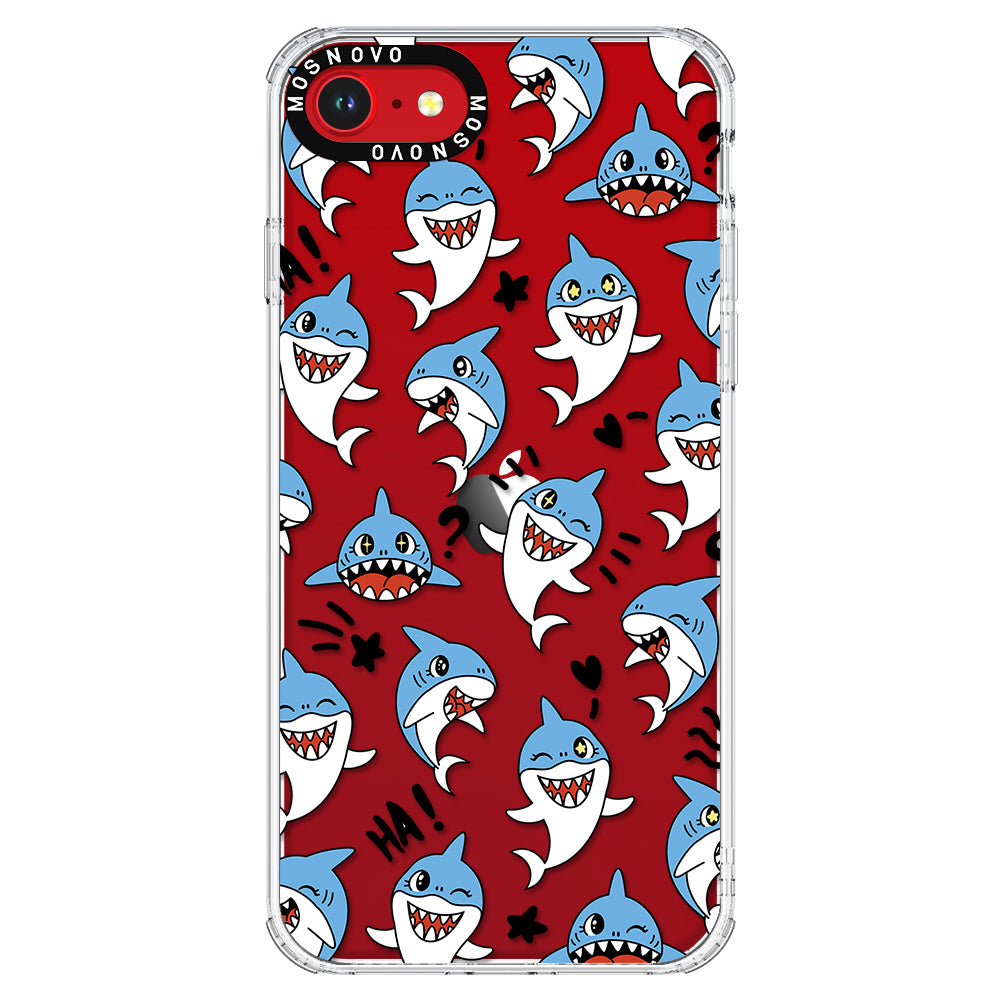 Cute Sharks Phone Case - iPhone SE 2022 Case