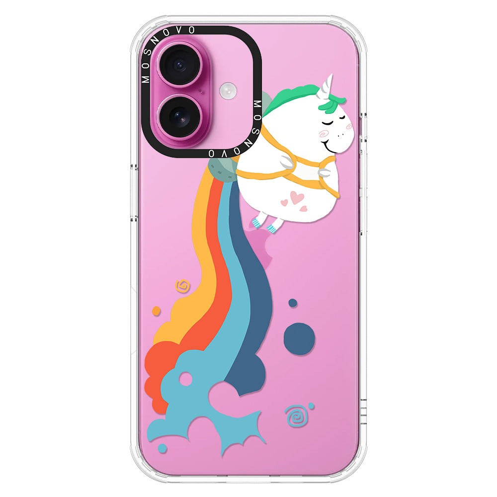 Cute Rainbow Unicorn Phone Case - iPhone 16 Plus Case - MOSNOVO