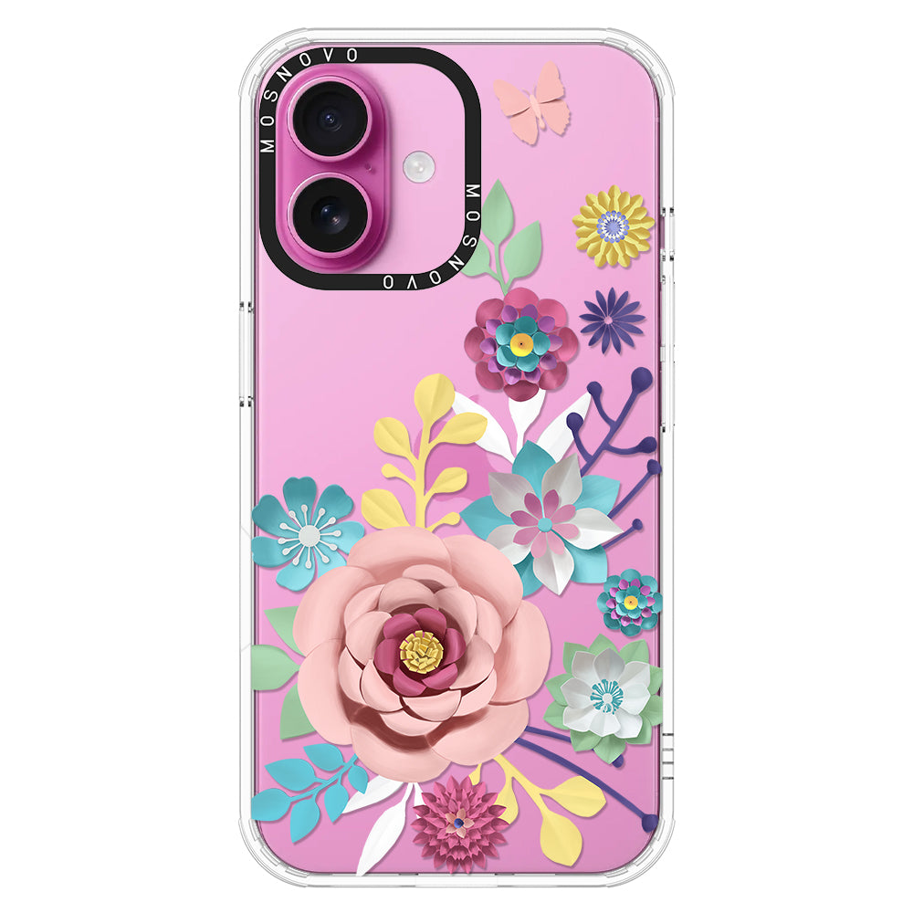 3D Floral Phone Case - iPhone 16 Case - MOSNOVO