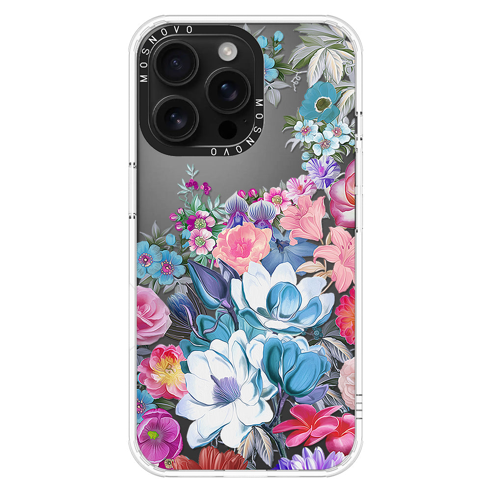 Magnolia Flower Phone Case - iPhone 16 Pro Max Case - MOSNOVO