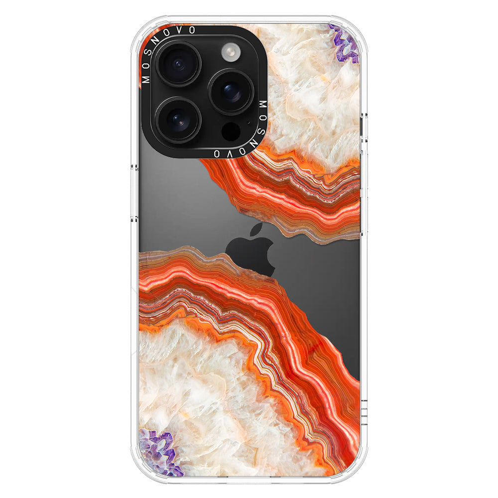 Agate Red Phone Case - iPhone 16 Pro Max Case - MOSNOVO