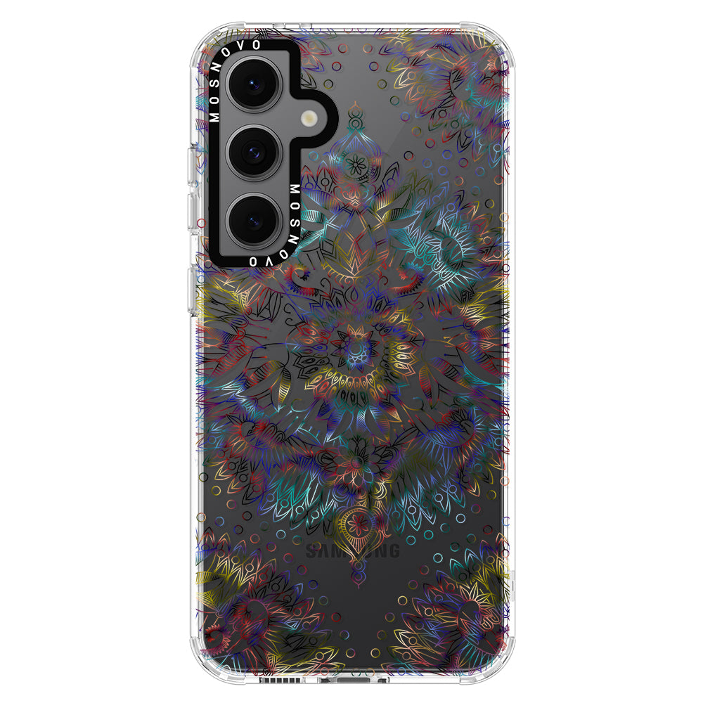 Rainbow Mandala Phone Case - Samsung Galaxy S24 FE Case - MOSNOVO