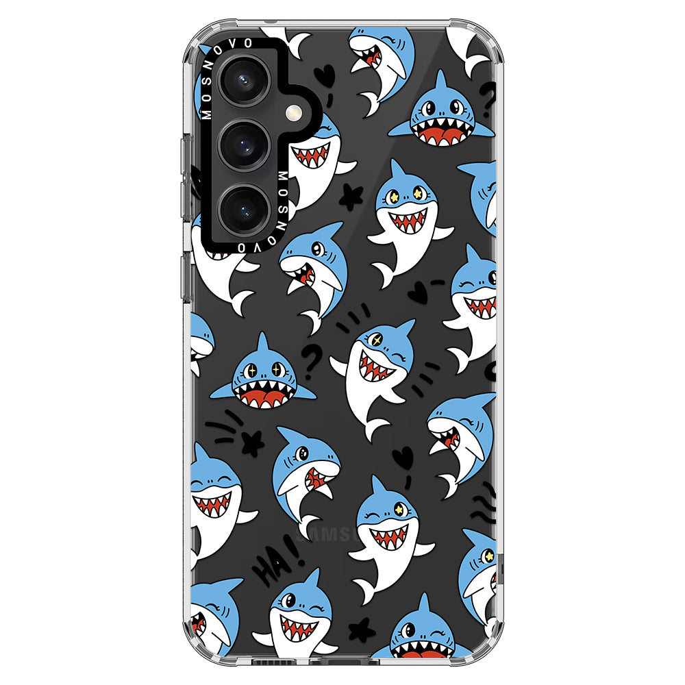 Cute Sharks Phone Case - Samsung Galaxy S23 FE Case