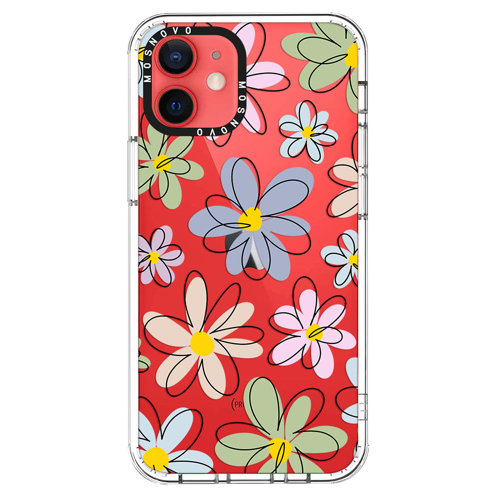 Linear Blooms Phone Case - iPhone 12 Mini Case