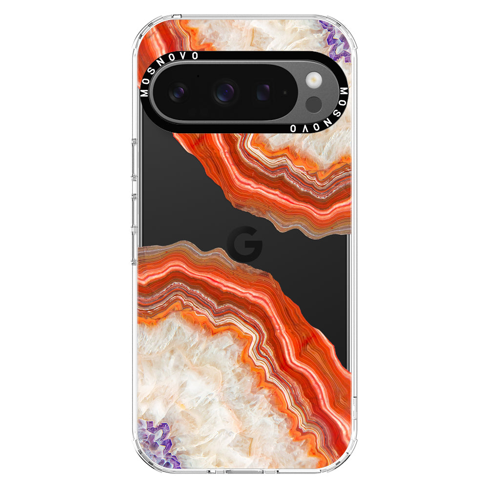 Red Agate Phone Case - Google Pixel 9 Pro Case