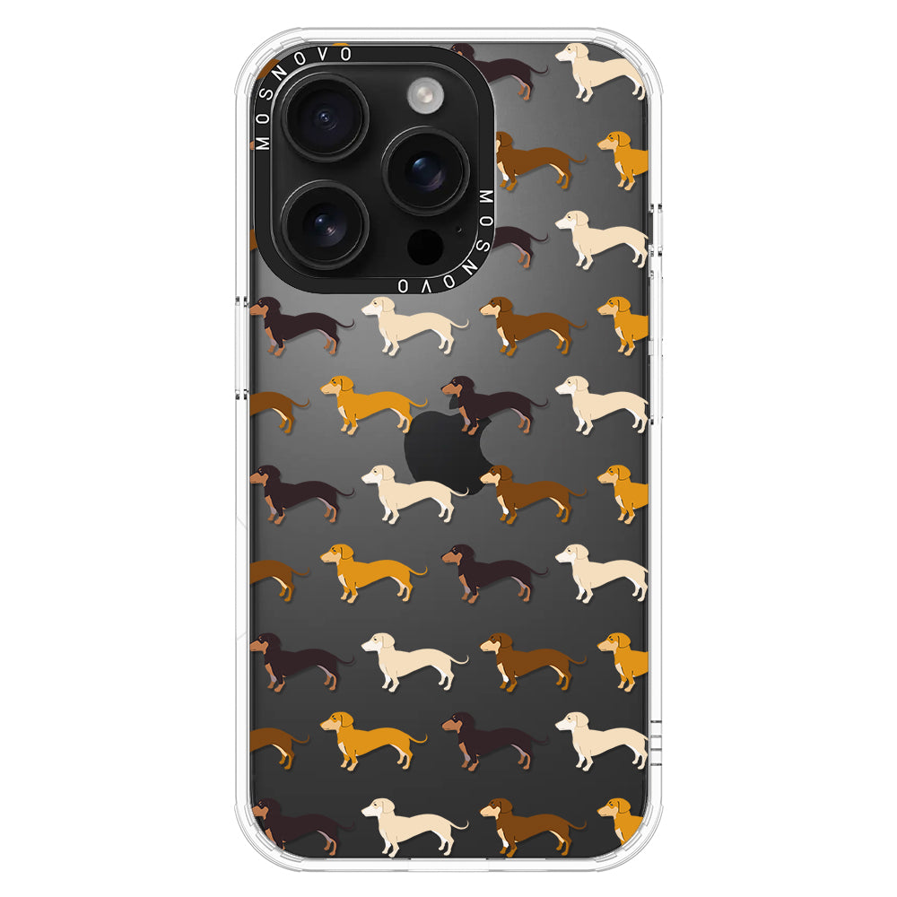 Cute Dachshund Phone Case - iPhone 16 Pro Case - MOSNOVO