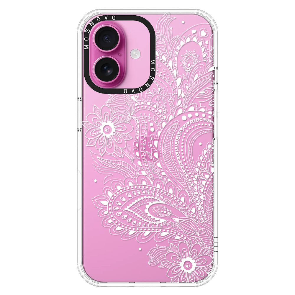 Aesthetic Flower Henna Phone Case - iPhone 16 Case - MOSNOVO