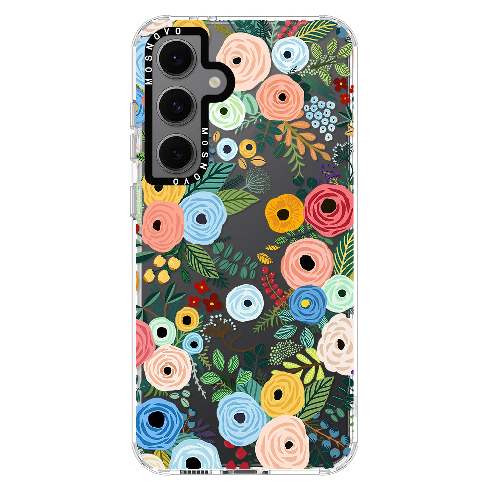 Pastel Perfection Flower Phone Case - Samsung Galaxy S24 FE Case - MOSNOVO