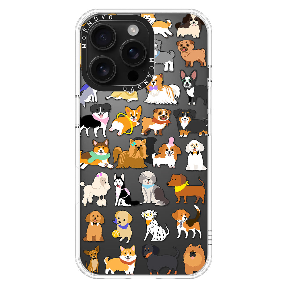 Cute Puppy Phone Case - iPhone 16 Pro Max Case - MOSNOVO