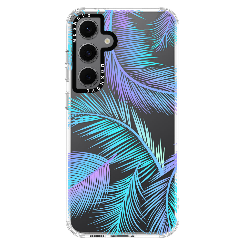 Gradient Tropical Palm Leaf Phone Case - Samsung Galaxy S24 FE Case - MOSNOVO