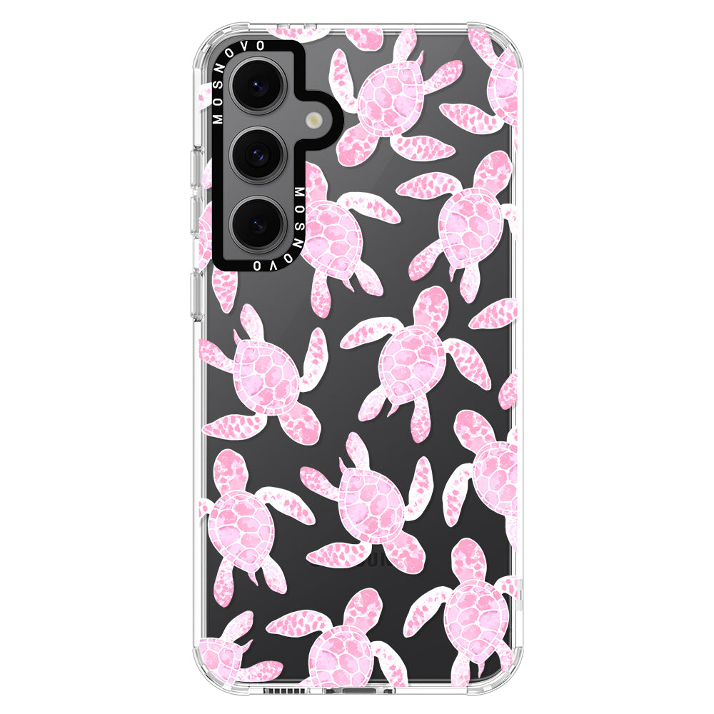 Pink Turtle Phone Case - Samsung Galaxy S24 FE Case - MOSNOVO