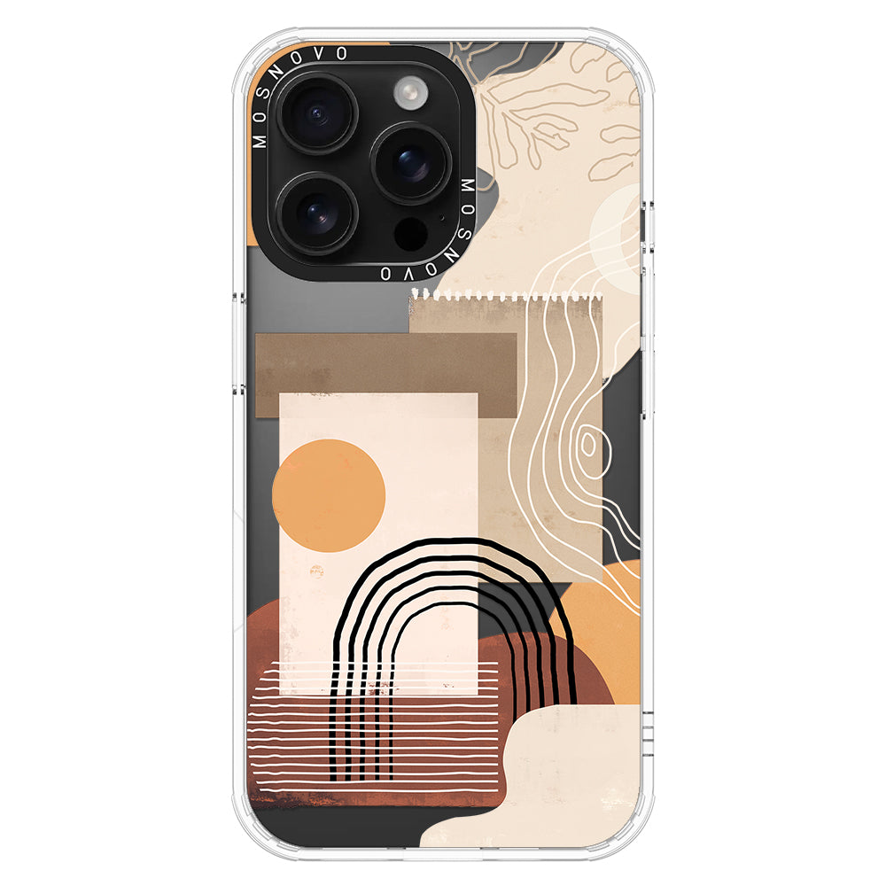 Minimalist Abstract Art Phone Case - iPhone 16 Pro Max Case - MOSNOVO