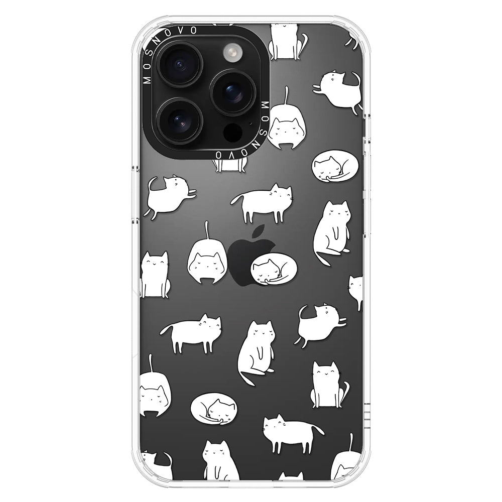 Cute Cats Phone Case - iPhone 16 Pro Max Case - MOSNOVO