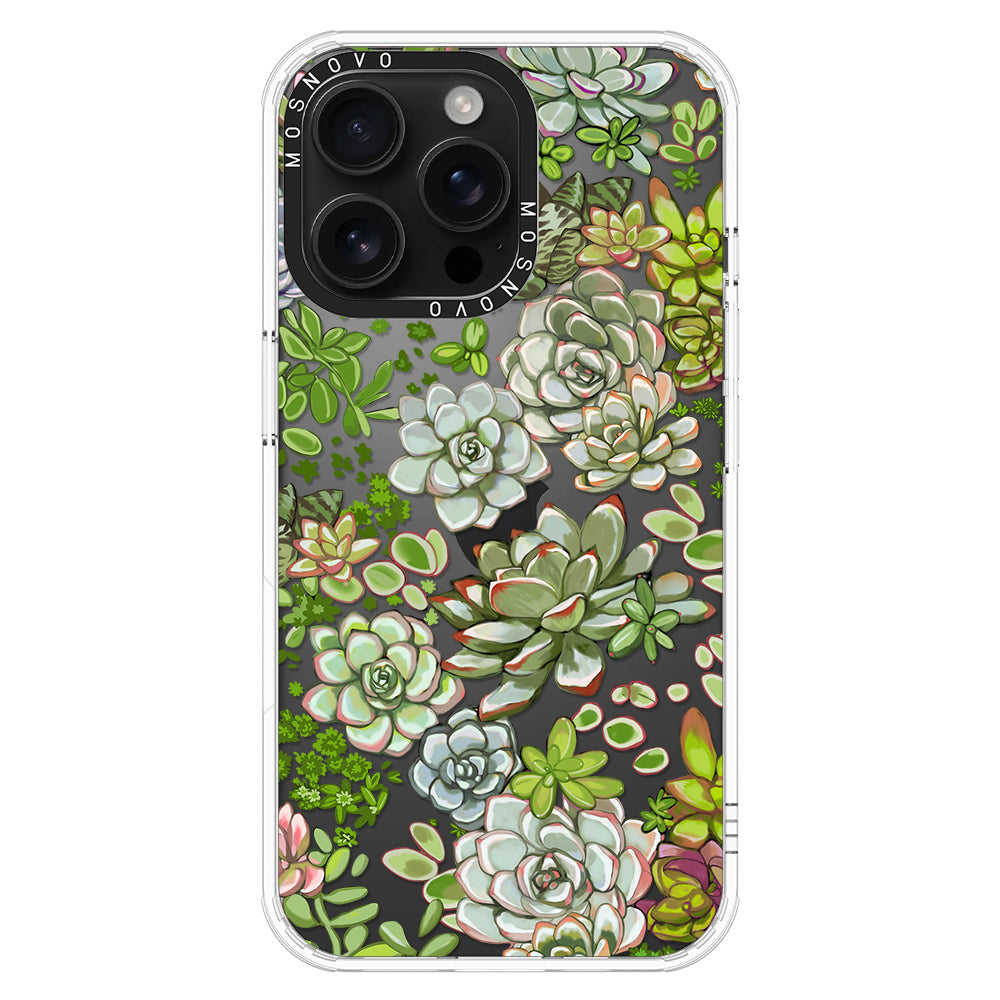 Succulent Phone Case - iPhone 16 Pro Max Case - MOSNOVO