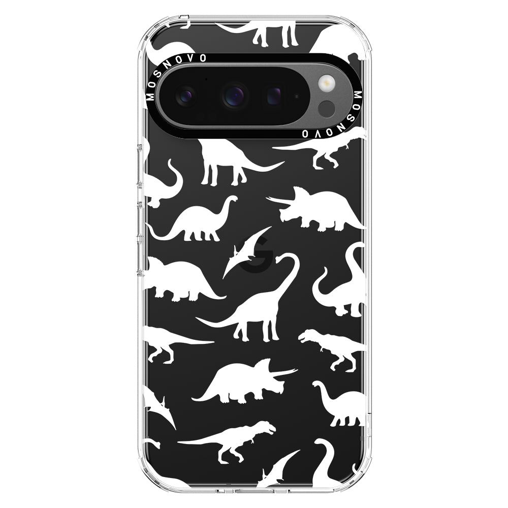 White Dinosaur Phone Case - Google Pixel 9 Pro XL Case