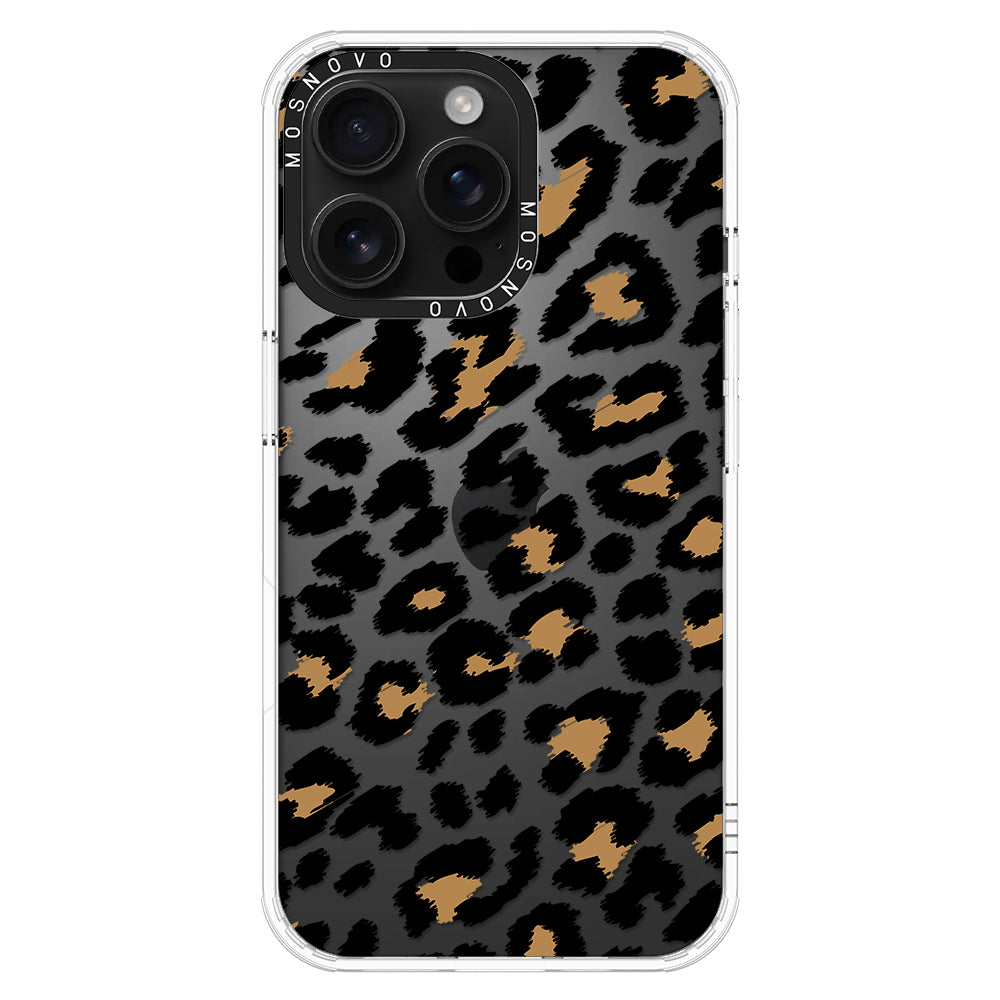 Leopard Print Phone Case - iPhone 16 Pro Max Case - MOSNOVO