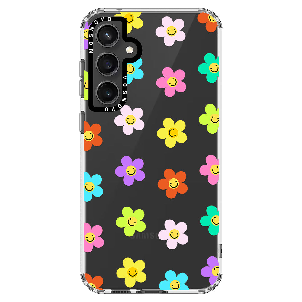 Smile Floral Phone Case - Samsung Galaxy S23 FE Case