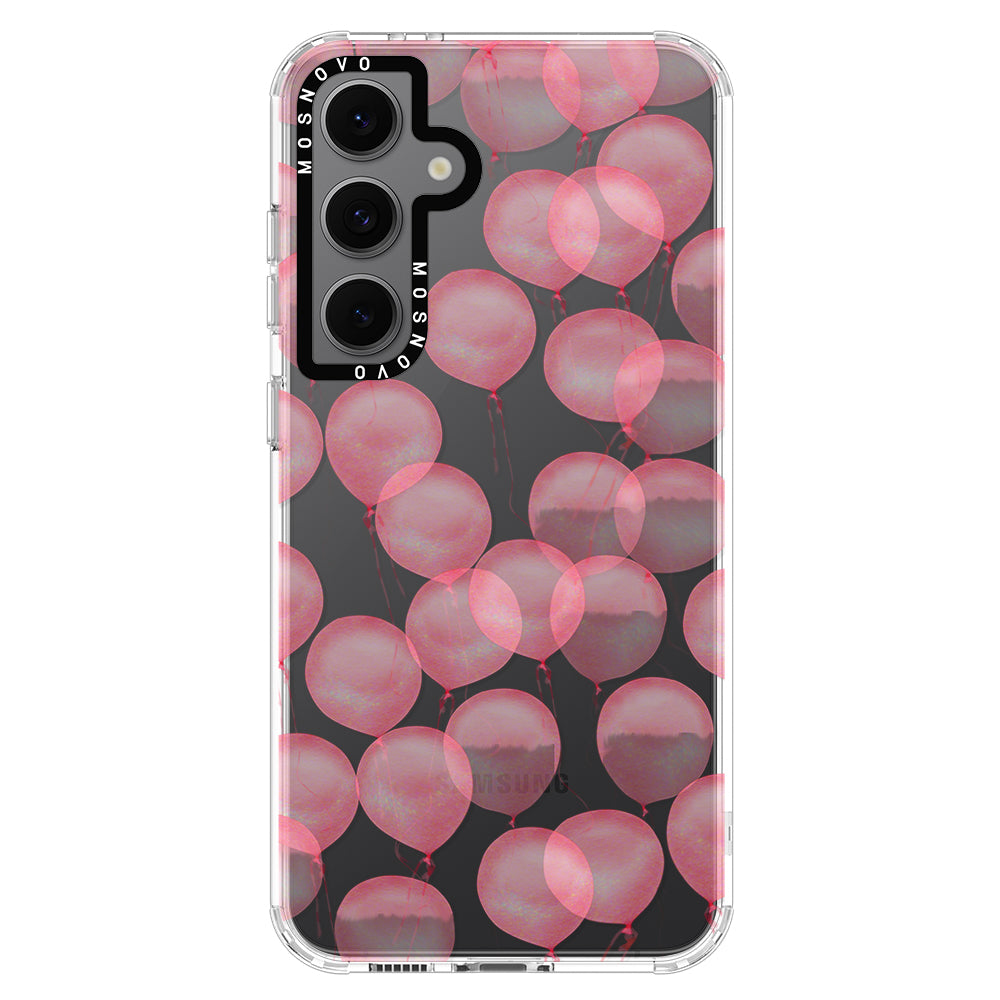 Pink Ballons Phone Case - Samsung Galaxy S24 FE Case - MOSNOVO