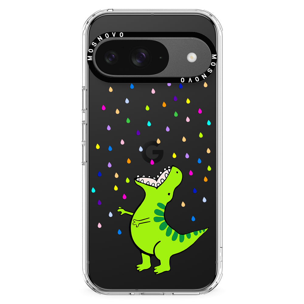 Rainbow Dinosaur Phone Case - Google Pixel 9 Case