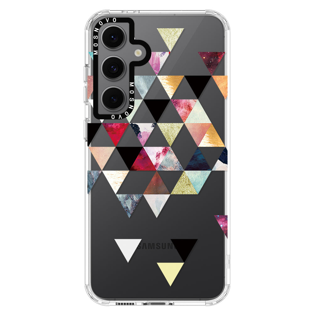 Triangles Stone Marble Phone Case - Samsung Galaxy S24 FE Case - MOSNOVO