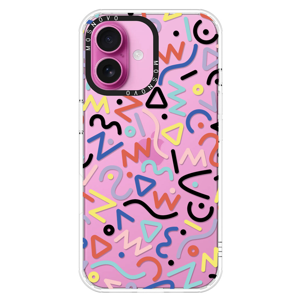 Doodle Art Phone Case - iPhone 16 Plus Case - MOSNOVO