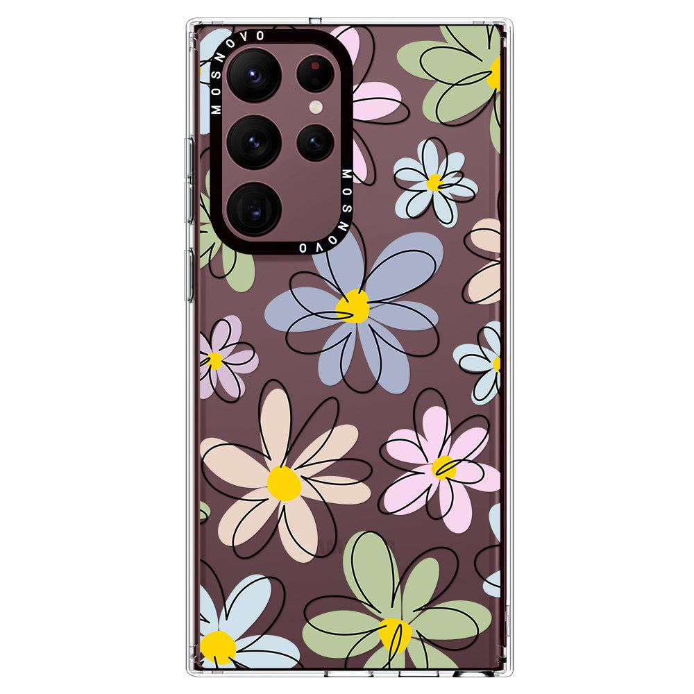 Linear Blooms Phone Case - Samsung Galaxy S22 Ultra Case