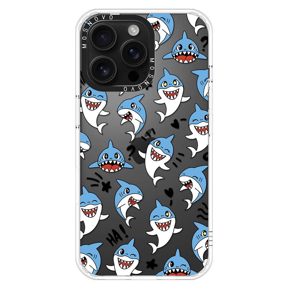 Cute Sharks Phone Case - iPhone 16 Pro Max Case