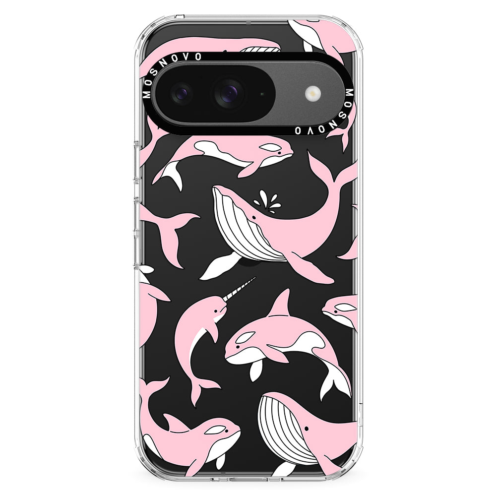 Pink Whales Phone Case - Google Pixel 9 Case