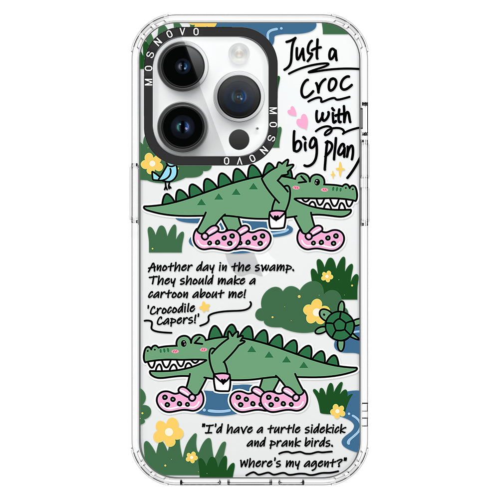 Croc with Big Plan Phone Case - iPhone 14 Pro Case