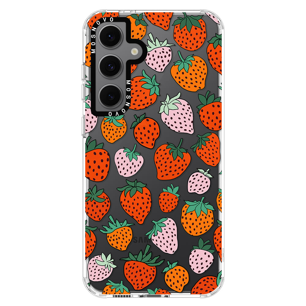 Cute Strawberry Phone Case - Samsung Galaxy S24 FE Case - MOSNOVO