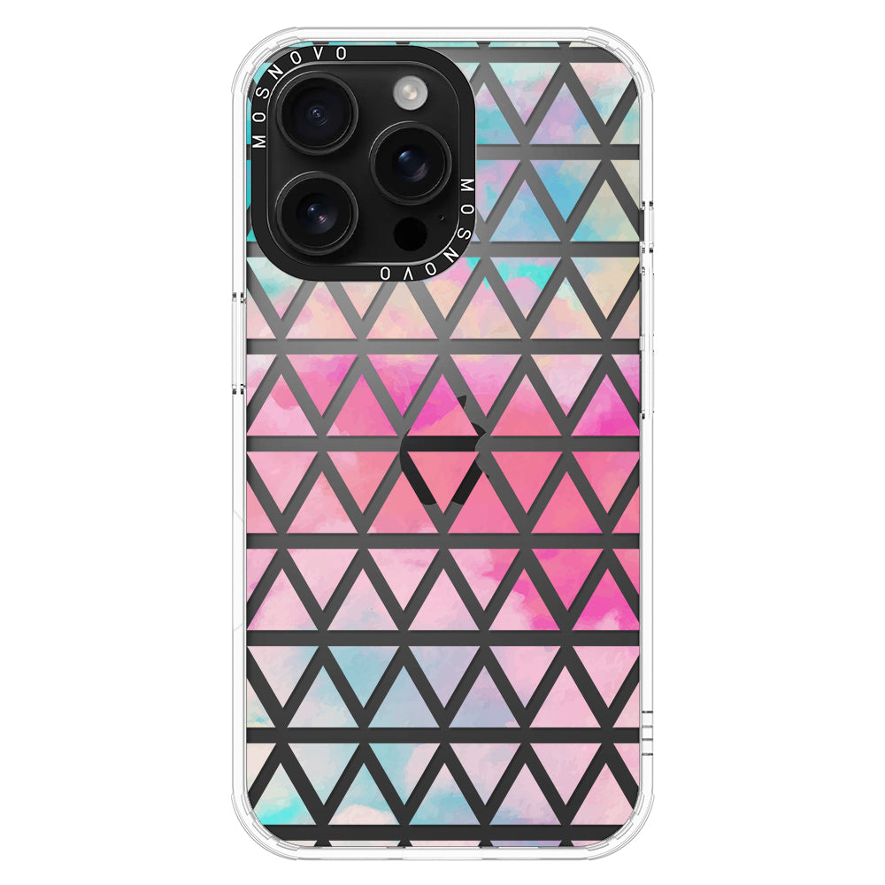 Gradient Triangles Phone Case - iPhone 16 Pro Max Case - MOSNOVO