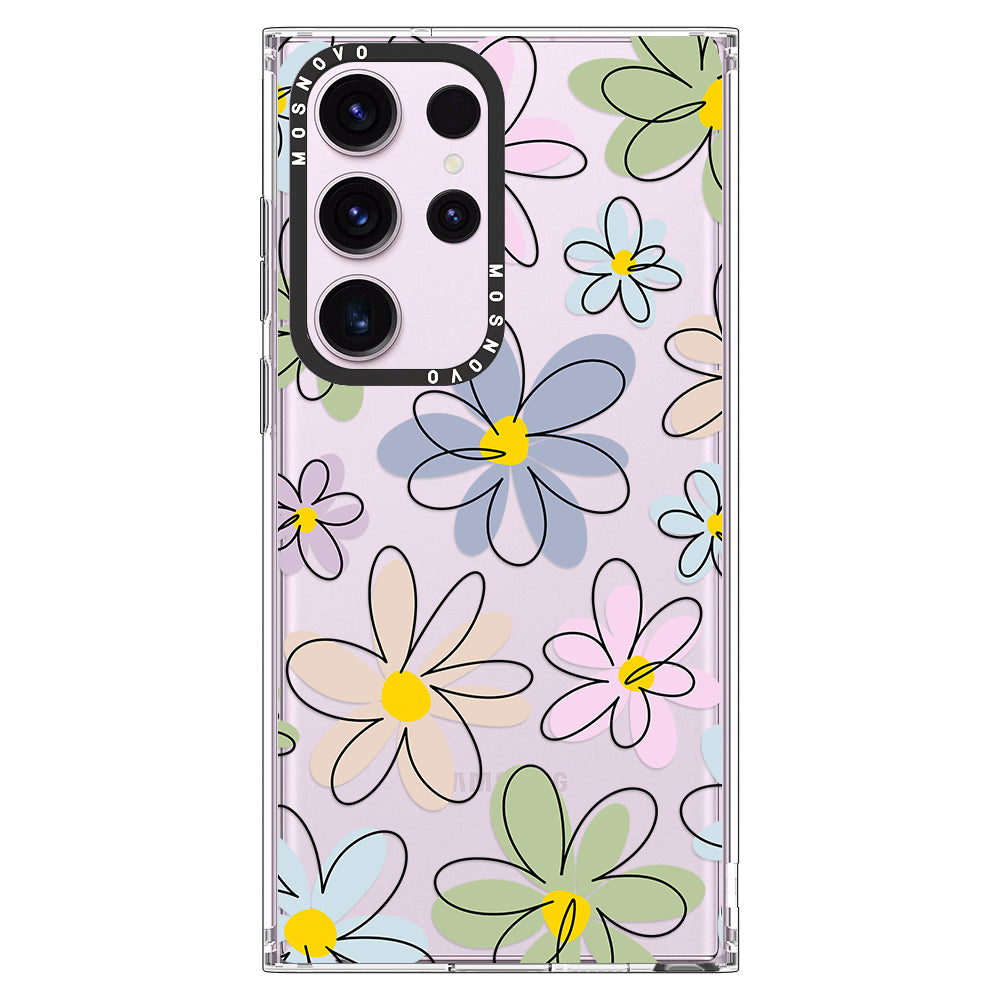 Linear Blooms Phone Case - Samsung Galaxy S23 Ultra Case