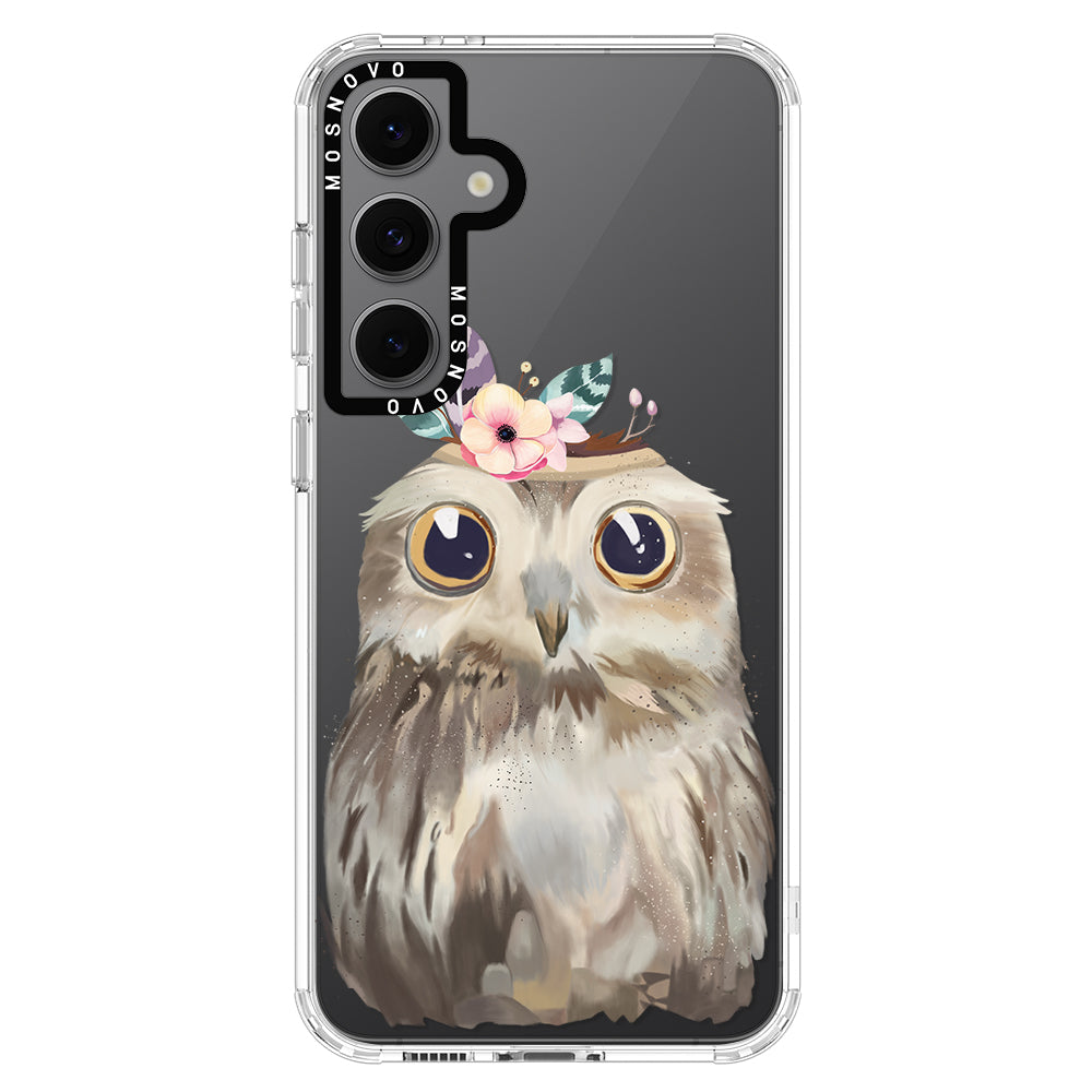 Cute Owl Phone Case - Samsung Galaxy S24 FE Case - MOSNOVO